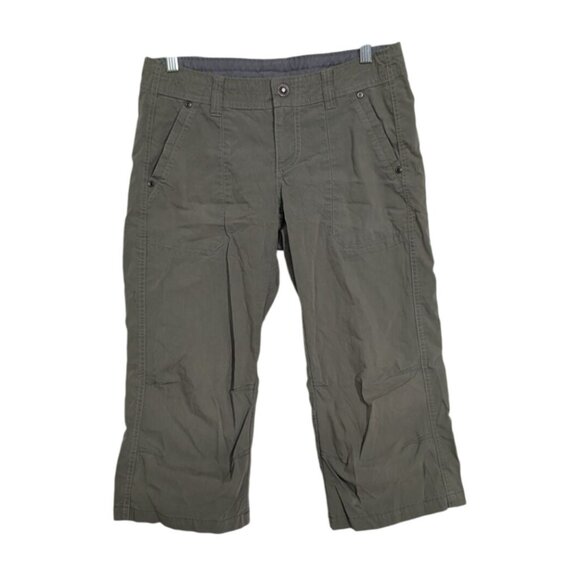 Kuhl Kurve Splash Capri Pants Womens Size 4 Green Stretch Hiking Outdoor 6215 - Picture 1 of 13